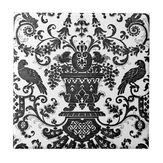 Elegant vintage-design keramisk kakel (Framsidan)