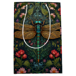 Elegant Vintage dragonfly boho botanical