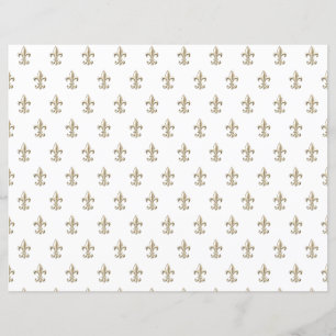 Elegant Vintage Fleur de Lis Dekoupagepapper