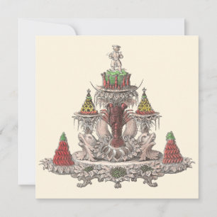 Elegant Vintage Fransk Kräftor/kräftbensin Inbjudningar