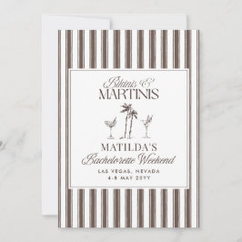 Elegant vintage, gamla pengar, bachelorette helg inbjudningar