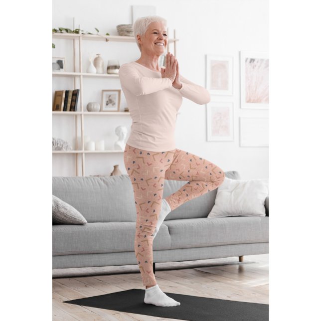 Elegant Vintage Girl Gym Yoga Leggings (Skapare uppladdad)