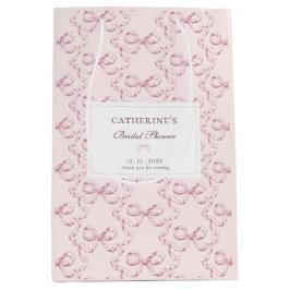 Elegant Vintage Girly Preppy Bågar Rosa Toile