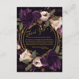 Elegant Vintage Gothic Bröllop Tack-hölje Tilläggskort