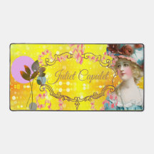 Elegant Vintage Guld och Rosa Motif