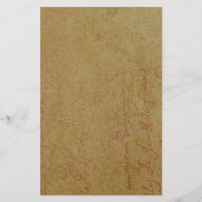 Elegant Vintage Guld och Svarta Bröllop Brevpapper (Framsida)