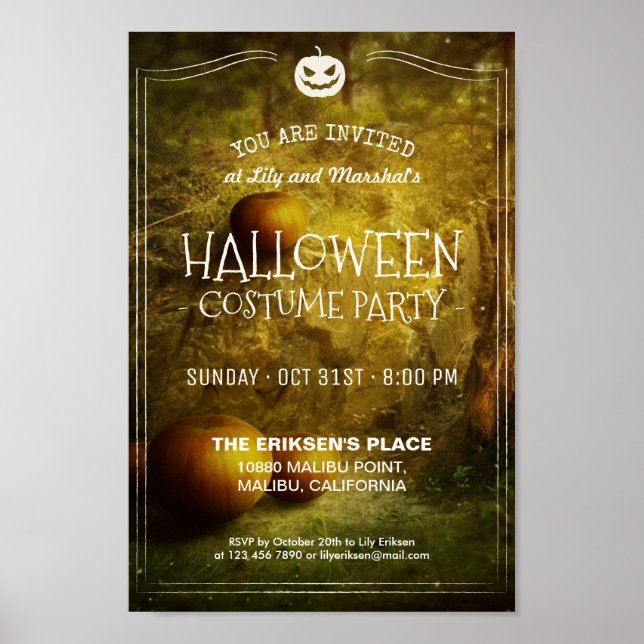 Elegant Vintage Halloween fest | POSTER (Framsidan)