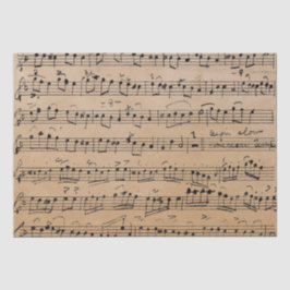 Elegant Vintage Handwrite Lakan Musik noter Kraft