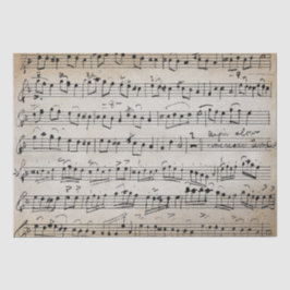 Elegant Vintage Handwrite Lakan Musik noter Kraft