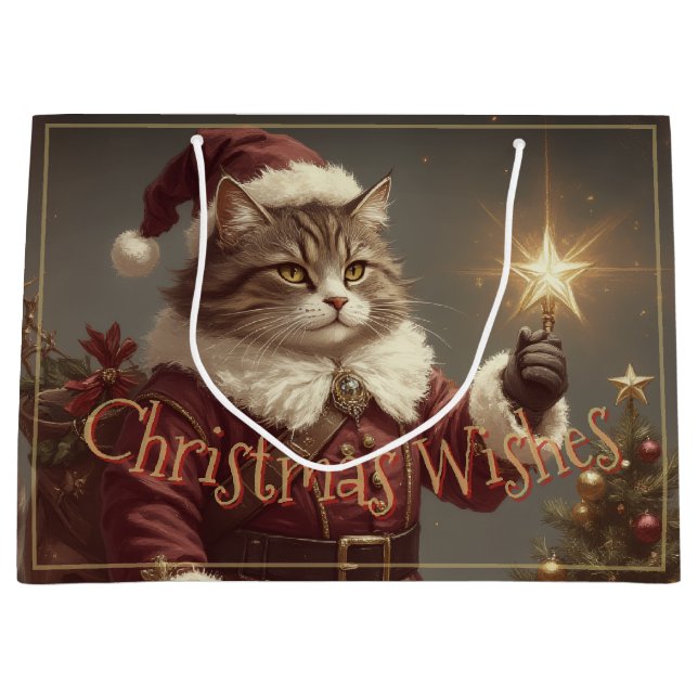 Elegant Vintage Helgdag Cat (Framsidan)