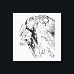 Elegant Vintage Horse Illustration Canvastryck<br><div class="desc">Elegantens historiska illustration av ett hästhuvud,  en smakfull vintage. Perfekt dekoration för ett ridhem eller ditt stilrum på ladan. En underbar gåva till vilken häst som helst,  hästtränare eller hästtränare.</div>