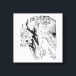 Elegant Vintage Horse Illustration Canvastryck<br><div class="desc">Elegantens historiska illustration av ett hästhuvud,  en smakfull vintage. Perfekt dekoration för ett ridhem eller ditt stilrum på ladan. En underbar gåva till vilken häst som helst,  hästtränare eller hästtränare.</div>