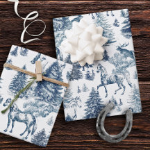 Elegant Vintage Horses Snowy Winter Wonderland