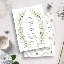 Elegant Vintage - inbjudan till bröllopsbröllop