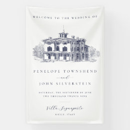 Elegant Vintage Italiensk Villabestämning Bröllop