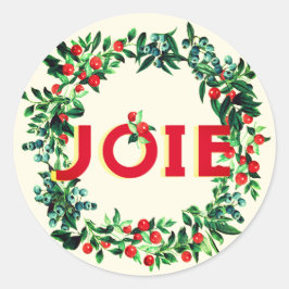 Elegant Vintage Joy JOIE Berry Wandan Runt Klistermärke
