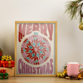 Elegant Vintage jul Stollig Poster