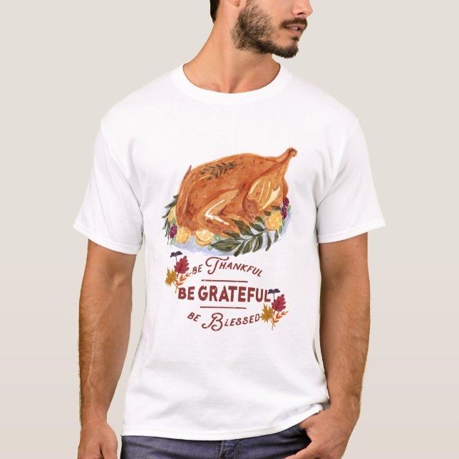 elegant vintage kalkon thanksgiving T-Shirt (Framsida)