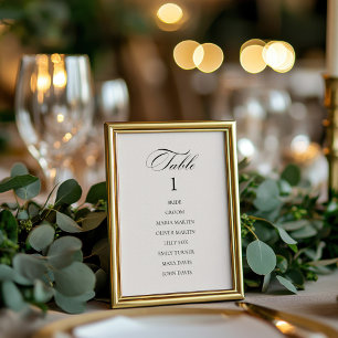 Elegant Vintage Klassiskt Grått-Bordsnummer-