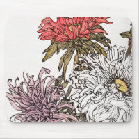 Elegant Vintage Korall Rosa Blommig
