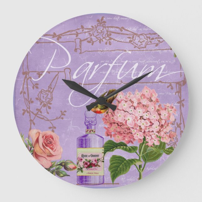 Elegant Vintage Ladies Boudoir Parfum  Stor Klocka (Framsida)