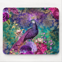 Elegant Vintage Lila Peacock Teal Musmatta