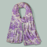 Elegant vintage lila toile de jouy sjal<br><div class="desc">Vintage retro lila toile de jouy Scarf. Förbättra din vardag med den tidlösa elegansen av toile de jouy-vintagens design, inspirerad av mönstren av shock rosa i fransk. Dessa sofistikerade Toile-avtryck är för närvarande en ständig vrede, vackra utformningar som ger naturskönhet och charm. Denna modeskapelse förenar både traditionell och contemporary stil....</div>