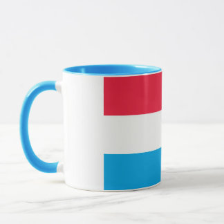 Elegant Vintage Luxemburg Flagga Covered Ceramic Mugg