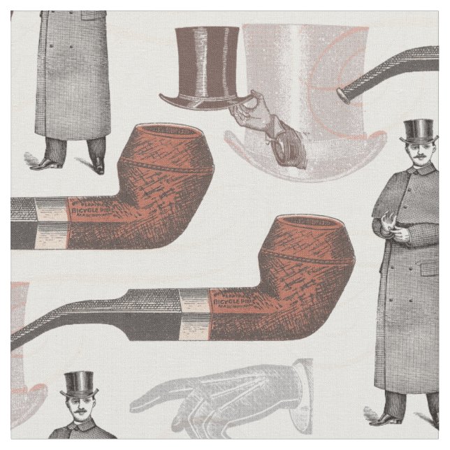Elegant Vintage Man i Top hat Retro Tyg (Närbild)