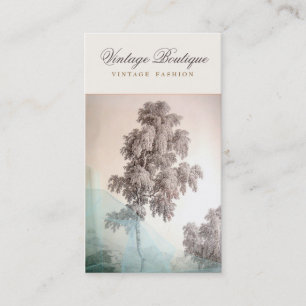 Elegant Vintage Mode Boutique Victorian Visitkort