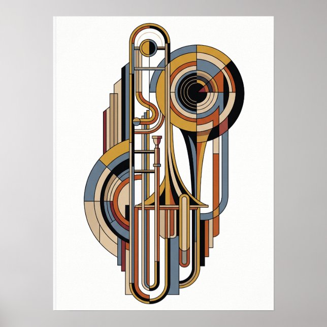 Elegant Vintage Modern Jazz Affisch (Framsidan)
