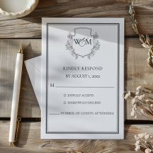 Elegant Vintage Monogram Bröllop