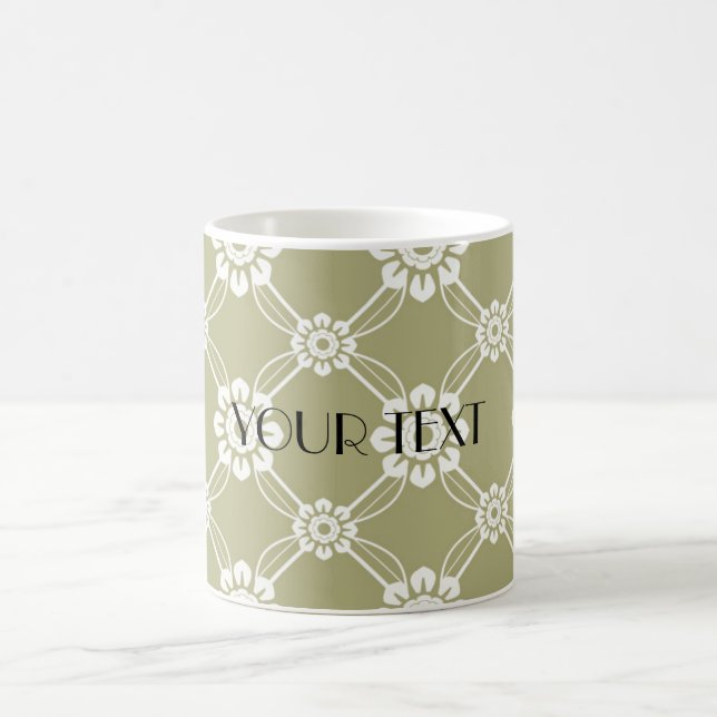 Elegant Vintage Mönster Kaffemugg (Center)