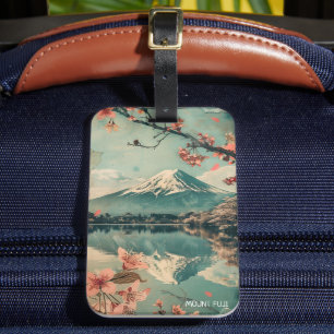 Elegant Vintage Mount Fuji Japan Travel Bagagebricka
