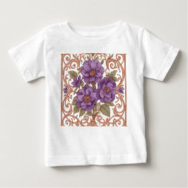 Elegant Vintage Nouveau-Blommigt T Shirt
