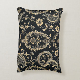 Elegant Vintage Paisley Damask Mönster Prydnadskudde