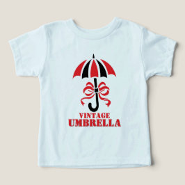 Elegant vintage paraply med design i form av linty t shirt