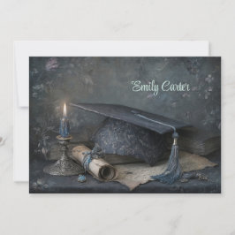 Elegant Vintage Redigerbar Nostalgisk Studentfest Inbjudningar