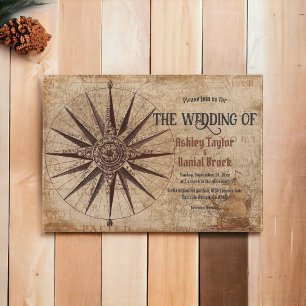 Elegant Vintage Retro Art Deco Gamla klassiska Brö Inbjudningar