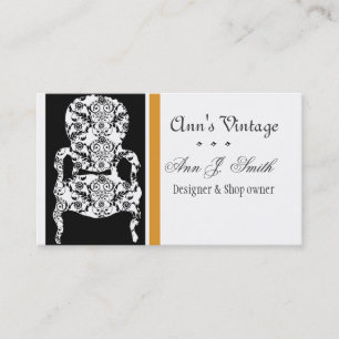 Elegant Vintage Retro Modern Antique-Vintage, ordf Visitkort