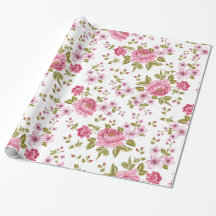 Elegant vintage ro blommigt design