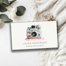 Elegant Vintage Rosa Blommigt Camera Photography
