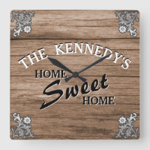 Elegant Vintage Rustic Wood Anpassningsbar Family 