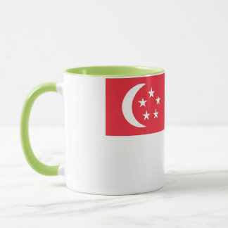 Elegant Vintage Singapores Flagga omfattade kerami Mugg