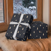 Elegant Vintage Snömannen Navy och Kräm
