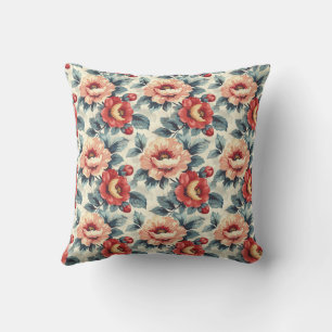 Elegant Vintage Snyggt Romantisk Blommigt Chic Kudde