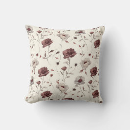 Elegant Vintage Snyggt Romantisk Blommigt Chic Kudde