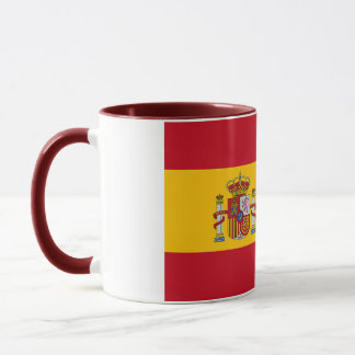 Elegant Vintage Spanska Flagga omfattade keramik Mugg