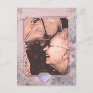 Elegant Vintage Spara Datum Foto Brevkort Vykort