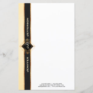 Elegant vintage Stationery Letterhead